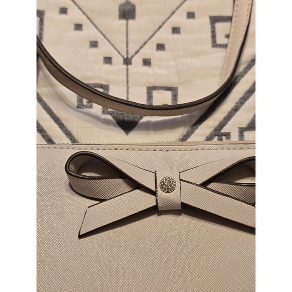 Jessica Simpson Cream Blush Crossbody Purse/Handbag Removable Strap Vegan NWOT - Picture 3 of 10